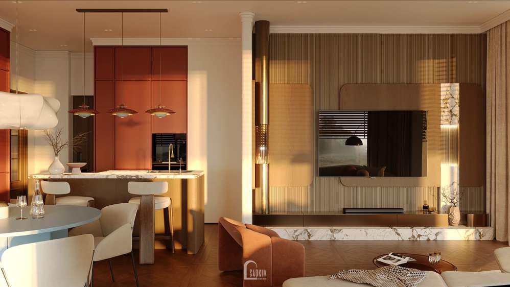 Thiết kế nhà phố Long Biên – Điểm chạm giữa nét hiện đại, sự ấm cúng và tinh thần gần gũi thiên nhiên.

